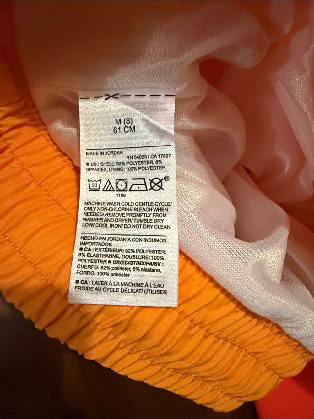 Old Navy Orange Ombre Boys' Swim Trunks with Drawstring